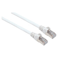 Patchkabel RJ45 S/FTP Cat6 1,0m LSZH Hebels. weiß