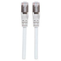 Patchkabel RJ45 S/FTP Cat6 10m LSZH Hebels. weiß