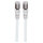 Patchkabel RJ45 S/FTP Cat6 10m LSZH Hebels. weiß