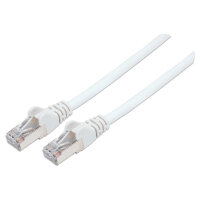 Patchkabel RJ45 S/FTP Cat6 7,5m LSZH Hebels. weiß