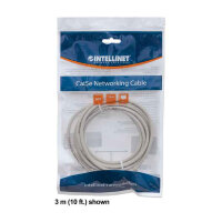 Patchkabel RJ45 U/UTP Cat6 0.50m Hebelschutz grau