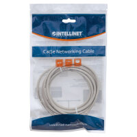 Patchkabel RJ45 U/UTP Cat6 15m Hebelschutz grau