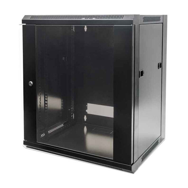 INTELLINET Wandverteiler 6HE 570x450mm schwarz,unmontiert