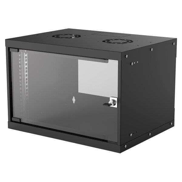 INTELLINET Wandverteiler 19" 6 HE 540x400 Flatpack schwarz