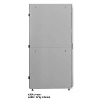 INTELLINET 48,3 cm 19 Zoll Serverschrank Premium Line 36 HE 1767x800x1000mm HxBxT Flatpack Traglast 2000kg schwarz