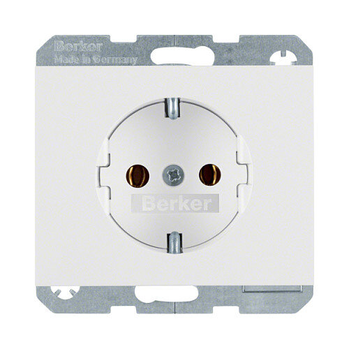 Berker 4715 70 09 Schuko Steckdose 16A K.1 polarws mit Steckkl.