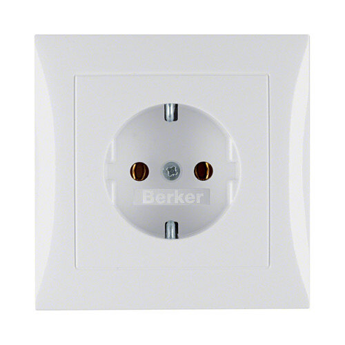 Berker 4742 89 89 SCHUKO Steckdose Abdeckplatte pws