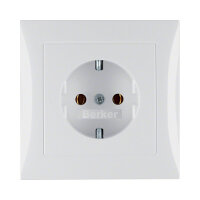 Berker 4742 89 89 SCHUKO Steckdose Abdeckplatte pws