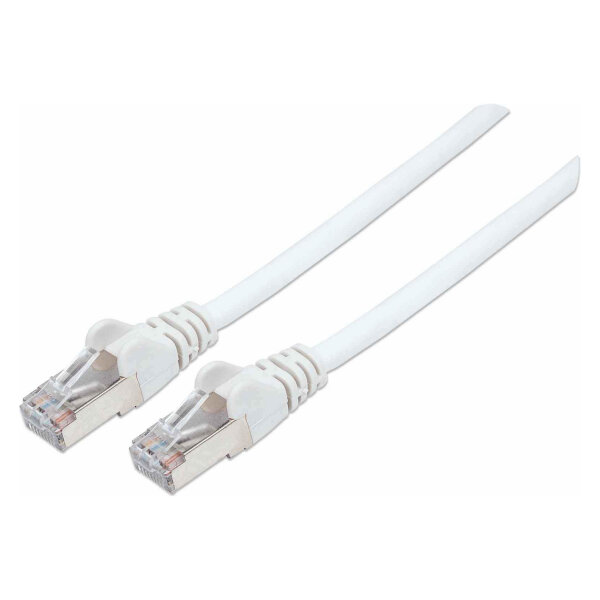 INTELLINET Patchkabel Cat6a-Stecker/Cat7-Rohkabel 2m weiß