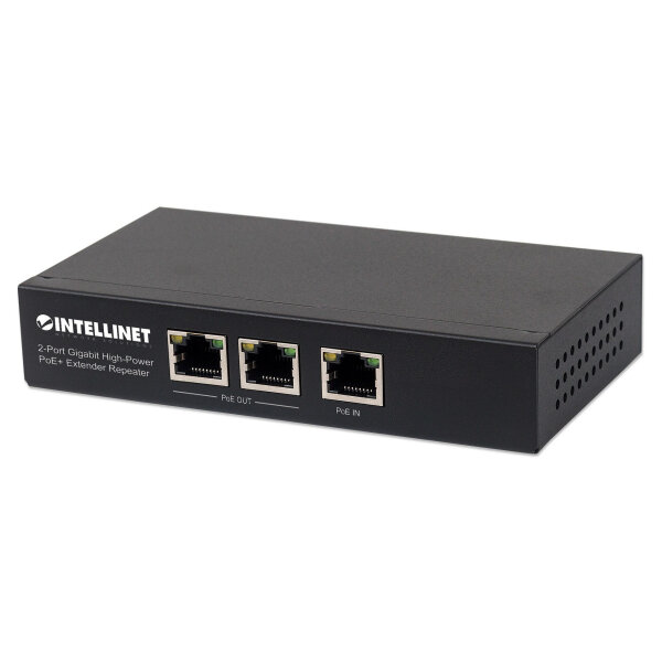 INTELLINET PoE+ Extender 2-Port Gigabit High-Power bis 100m