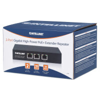 INTELLINET PoE+ Extender 2-Port Gigabit High-Power bis 100m
