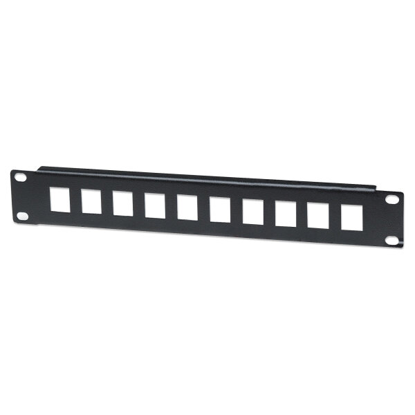 INTELLINET 10-Port Patchpanel unbestückt 10" 1 HE schwarz