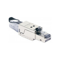 INTELLINET CAT6a 10G RJ45-Feldstecker STP m. Lasche