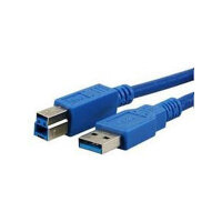 MediaRange Anschlusskabel USB 3.0 Stecker A/B 3m blau