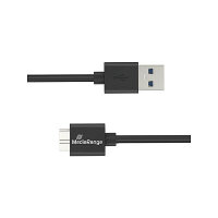 MediaRange Ladekabel USB-A auf Micro-B USB 3.0, 1.8m, sw