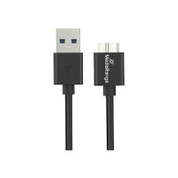 MediaRange Ladekabel USB-A auf Micro-B USB 3.0, 1.8m, sw