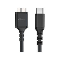 MediaRange Ladekabel USB 3.0 Micro-B auf USB-C, 50cm, sw