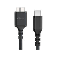 MediaRange Ladekabel USB 3.0 Micro-B auf USB-C, 50cm, sw