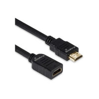 MediaRange HDMI Verlängerungskabel, 18 Gbps, ARC, 2,0m, sw