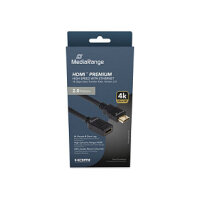 MediaRange HDMI Verlängerungskabel, 18 Gbps, ARC, 2,0m, sw