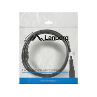 LANBERG Netzkabel-Verlängerung IEC 320 C13->C14 1,8m VDE sw