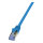 Logilink Patchkabel CAT6A S/FTP AWG26 PIMF 0,50m blau