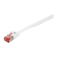 Logilink Flachpatchkabel RJ45 U/FTP Cat6A 0.50m weiß