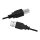 Logilink USB 2.0-Kabel, USB-A/M zu USB-B/M, schwarz, 2 m