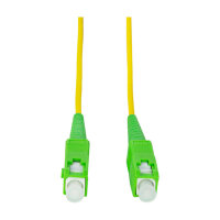 Fibre optic patch cable - OS2 - SC/APC to SC/APC - simplex - singlemode - yellow G.657.A2 - 10 m
