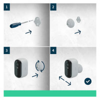 ARLO ESSENTIAL 2 2K Outdoor Camera 3pack W/3 Solar Panel BNDL