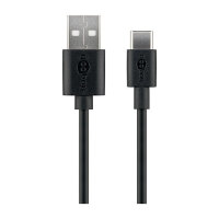 Goobay USB 2.0 Kabel, USB-A Stecker > USB-C Stecker...
