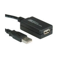 VALUE USB 2.0 Verlngerung aktiv mit Repeater schwarz 12m