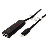VALUE USB 2.0 Verlngerung, aktiv, mit Repeater, A-C,...
