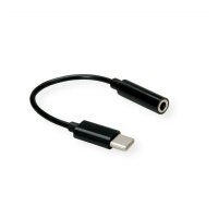 VALUE Adapter USB Typ C - 3,5mm Audio, ST/BU, 0,13 m