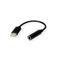VALUE Adapter USB Typ C - 3,5mm Audio, ST/BU, 0,13 m