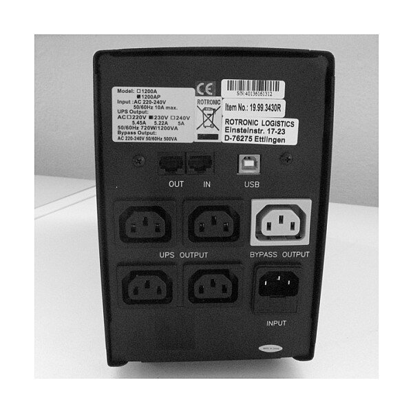 VALUE UPS 1200 - Line Interaktive USV mit USB Port