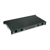 VALUE 19-Zoll-Spleibox leer 1 HE, ausziehbar, 24x SC SX / LC DX