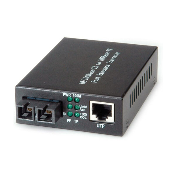 VALUE Fast Ethernet Konverter, RJ-45 - SC