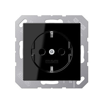 Jung A1520SW SCHUKO Steckdose 16A 250V A schwarz