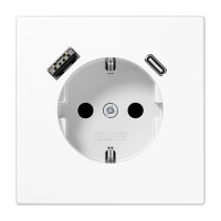 Jung LS1520-15CAWW SCHUKOsteckdose m.USB Typ AC