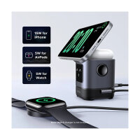 UGREEN Uno W709 2-in-1 Magnetic Wireless Charger 15W Ladestation Qi2 zertifiziert Display fuer iPhone und AirPods