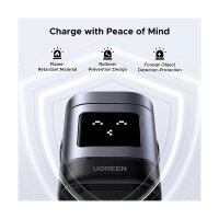 UGREEN Uno W709 2-in-1 Magnetic Wireless Charger 15W Ladestation Qi2 zertifiziert Display fuer iPhone und AirPods