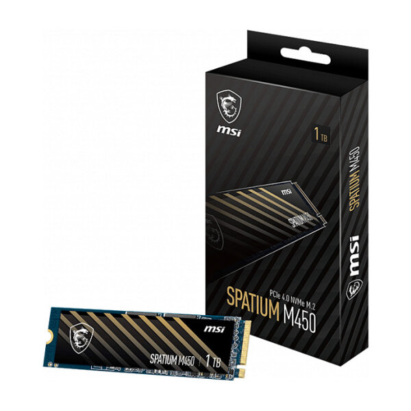 M.2 1TB MSI Spatium M450 V1 (M.2 2280) PCIe Gen4 x4 NVMe