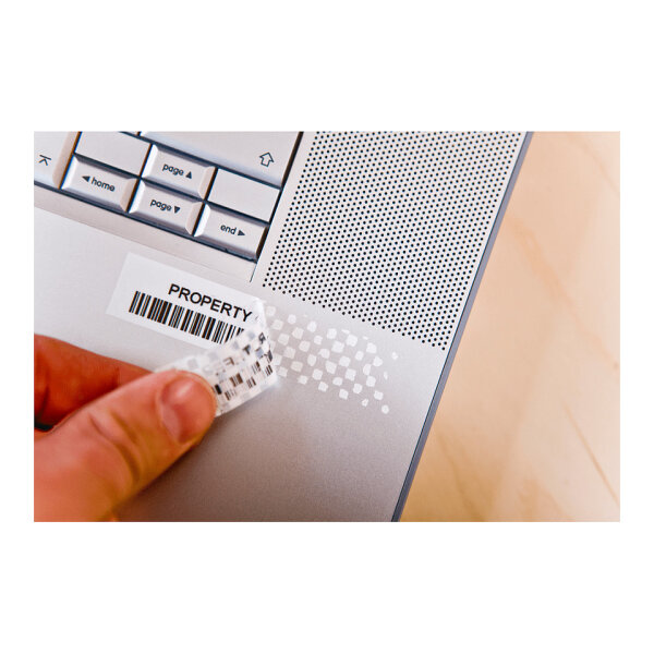 BROTHER P-Touch TZE-SE4 schwarz auf security weiss textile 18