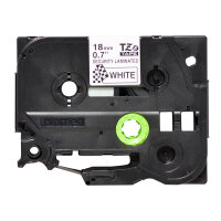 BROTHER P-Touch TZE-SE4 schwarz auf security weiss textile 18