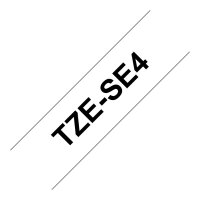 BROTHER P-Touch TZE-SE4 schwarz auf security weiss textile 18