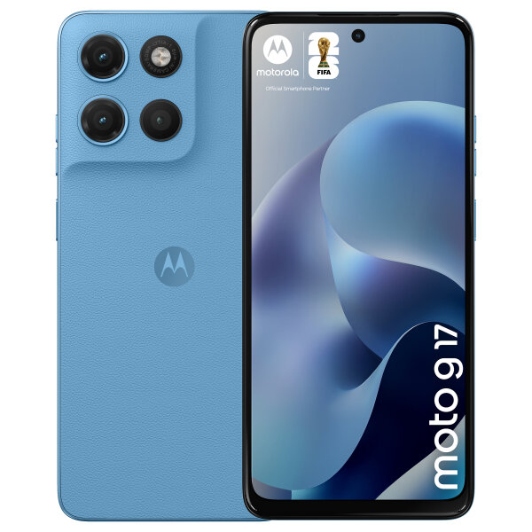 Motorola moto g17 4G 4/128 GB Android 15 Dual SIM Smartphone Alaskan blue