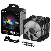 120 mm ASUS TUF GAMING TR120 ARGB 3x Gehäuselüfter schwarz, 120 mm, PWM