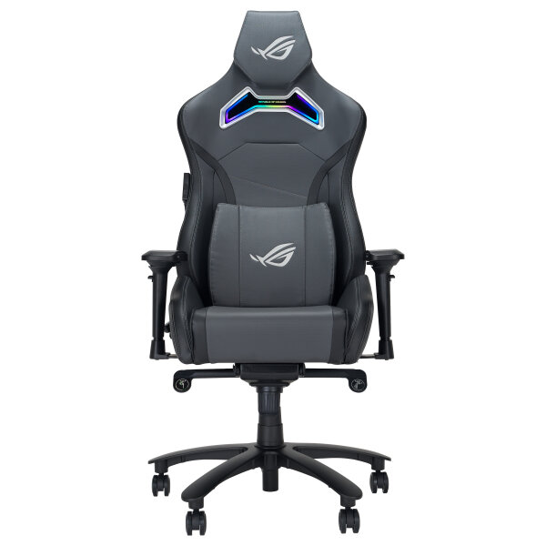ASUS ROG Chariot X Gaming-Stuhl - Aura RGB Beleuchtung, 4D-Armlehnen, Grau