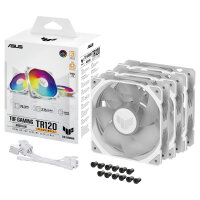 120mm ASUS TUF GAMING TR120 ARGB 3x Gehäuselüfter Reverse weiß, 120 mm, PWM